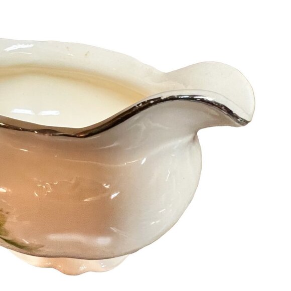 Homer Laughlin Virginia Rose Gravy Boat And Creamer - Picture 6 of 14